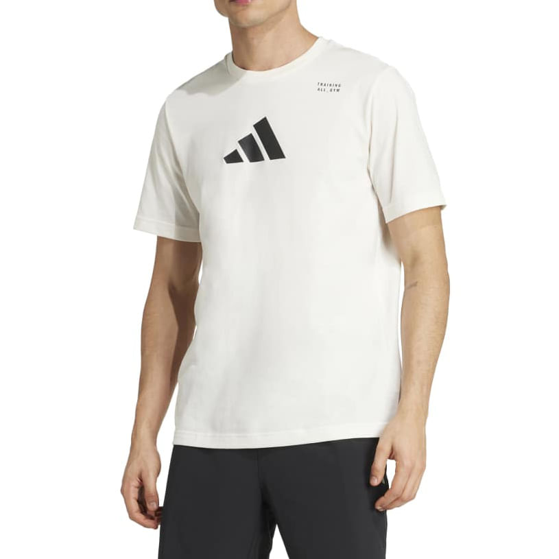 Adidas Camiseta JM8976 M ALL GYM Chalk White Poliester -1-